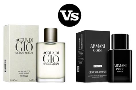 armani code vs acqua di gio